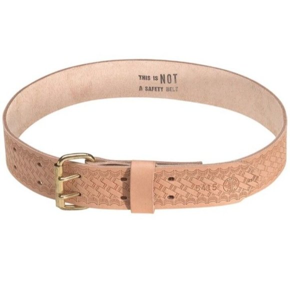 Klein Tools 5415XL Heavy-Duty Embossed Leather Tool Belt, X-Large - Picture 1 of 8